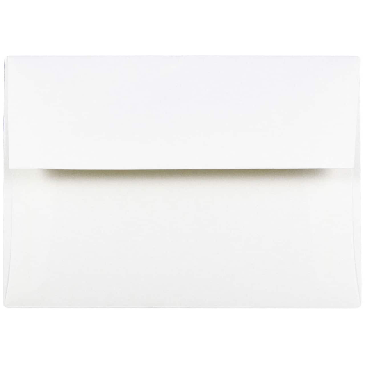 JAM Paper A2 Bright White Wove Strathmore Invitation Envelopes